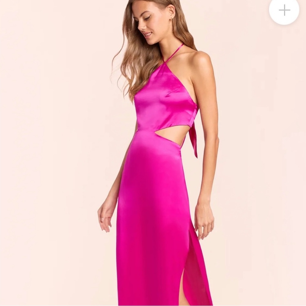 Amanda Uprichard Pink Maxi Dress
